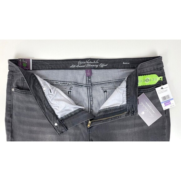 NWT Gloria Vanderbilt Midrise Bootcut Jeans Black Women's Size 16 ~ 38Wx32L (J3) - Picture 5 of 7